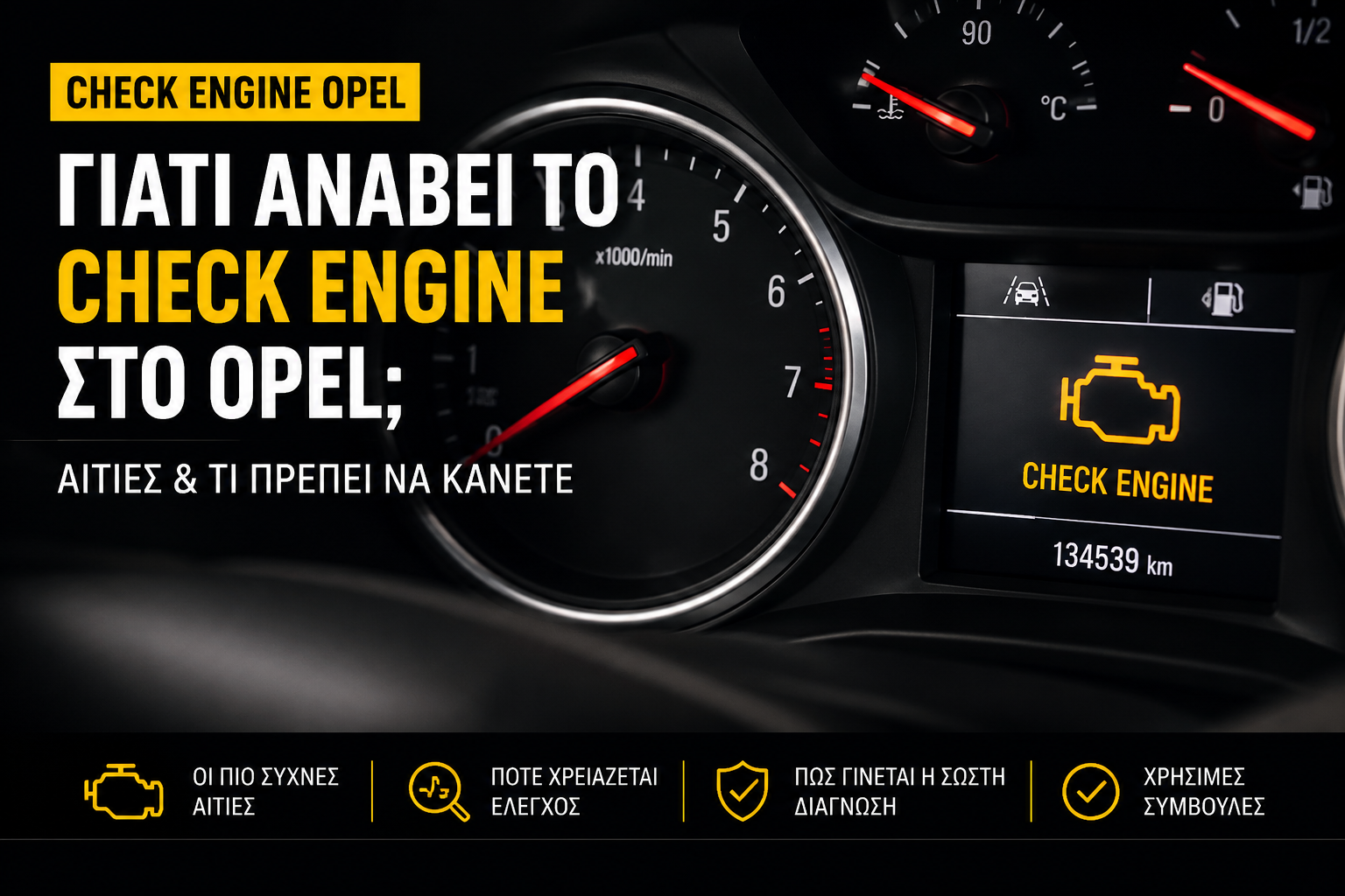 Γιατί ανάβει το Check Engine στο Opel