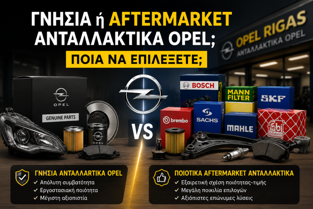 Γνήσια ή Aftermarket ανταλλακτικά Opel